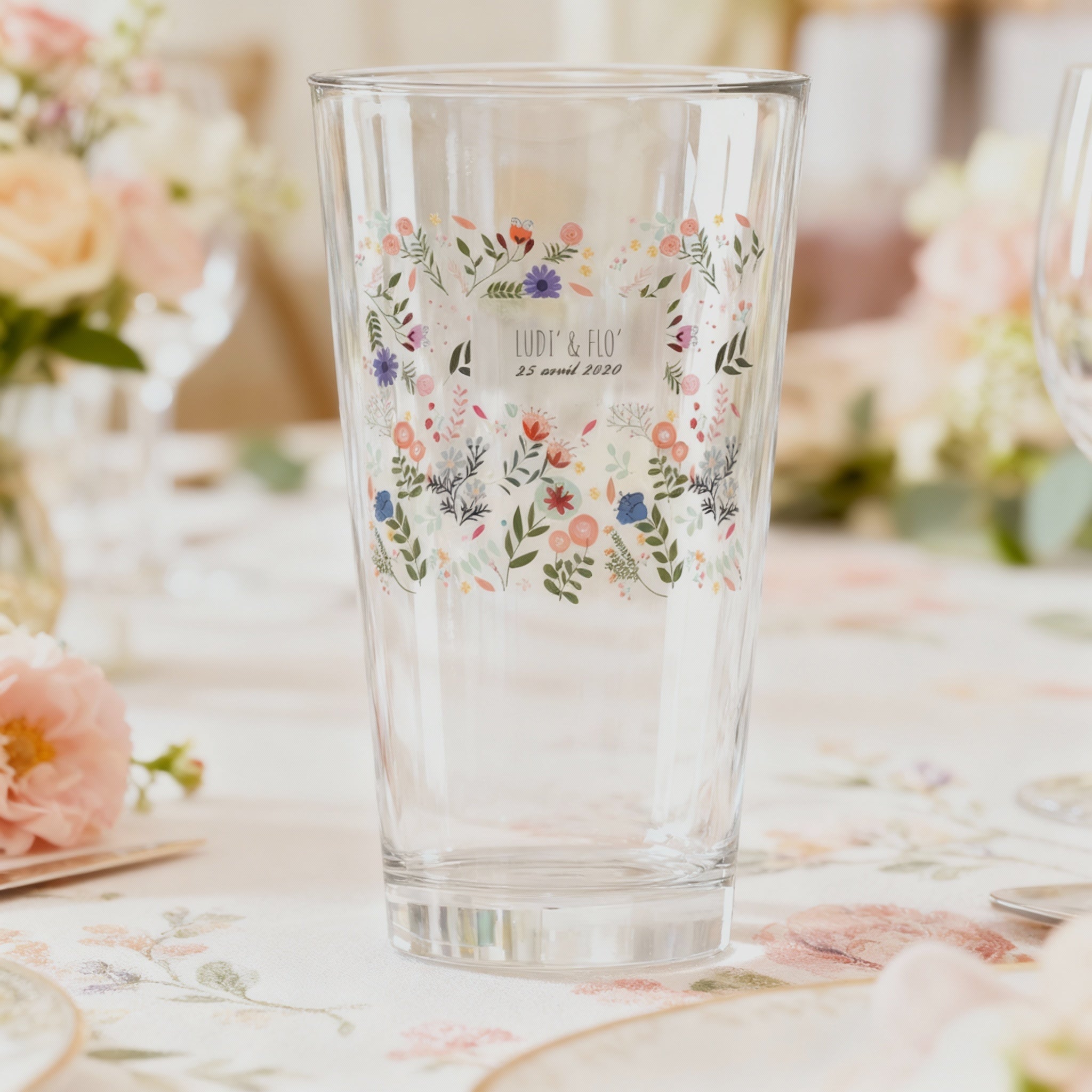 verre à bière personnalise mariage