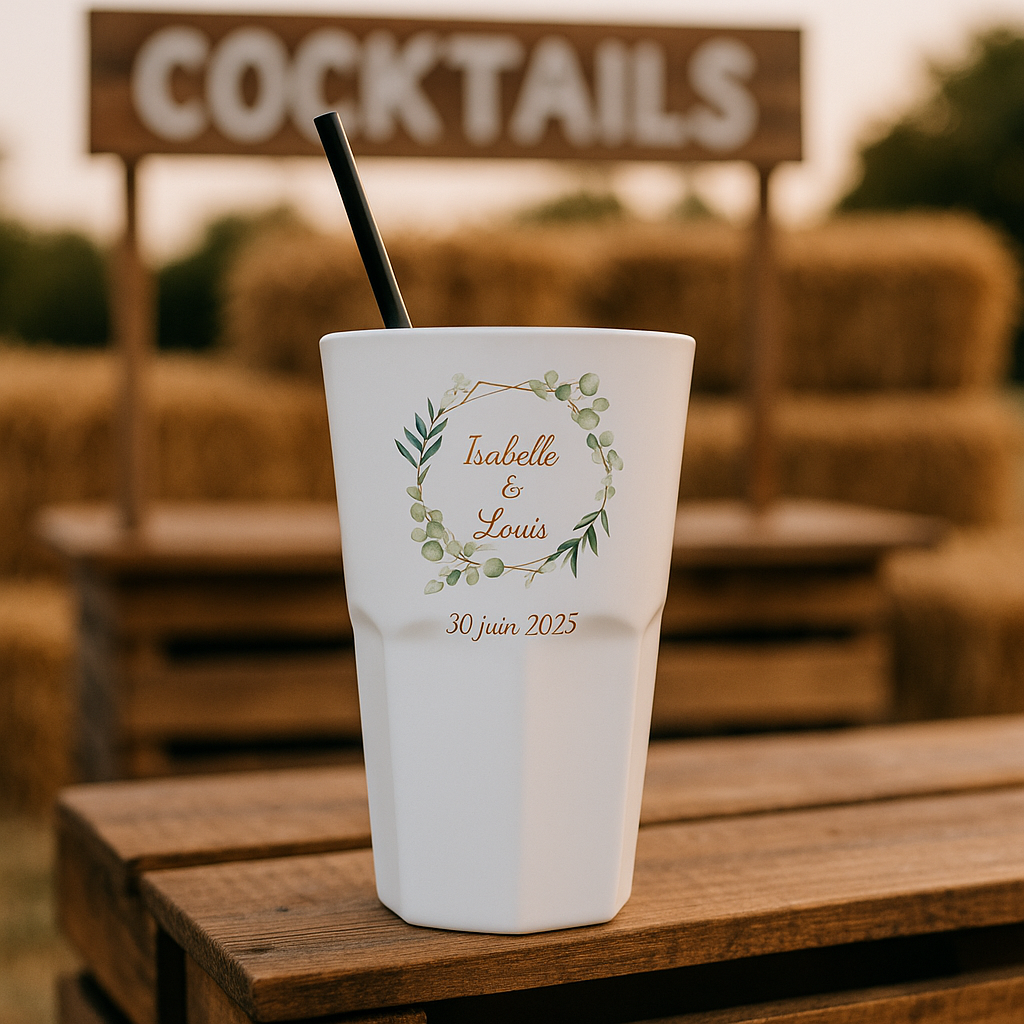 verre à cocktail personnalise mariage