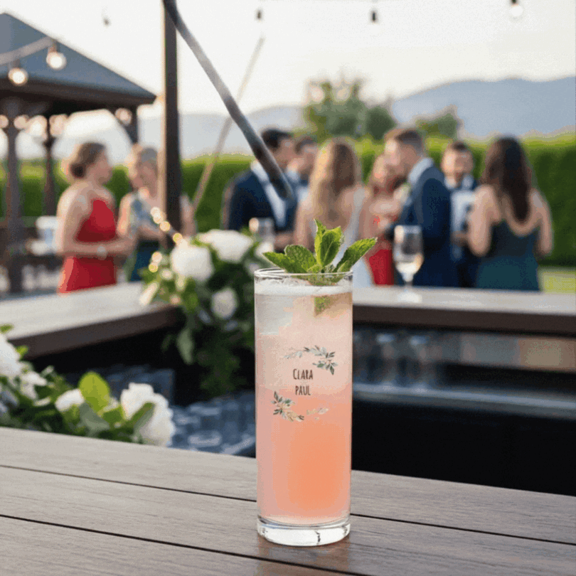 verre tube personnalise ambiance bar