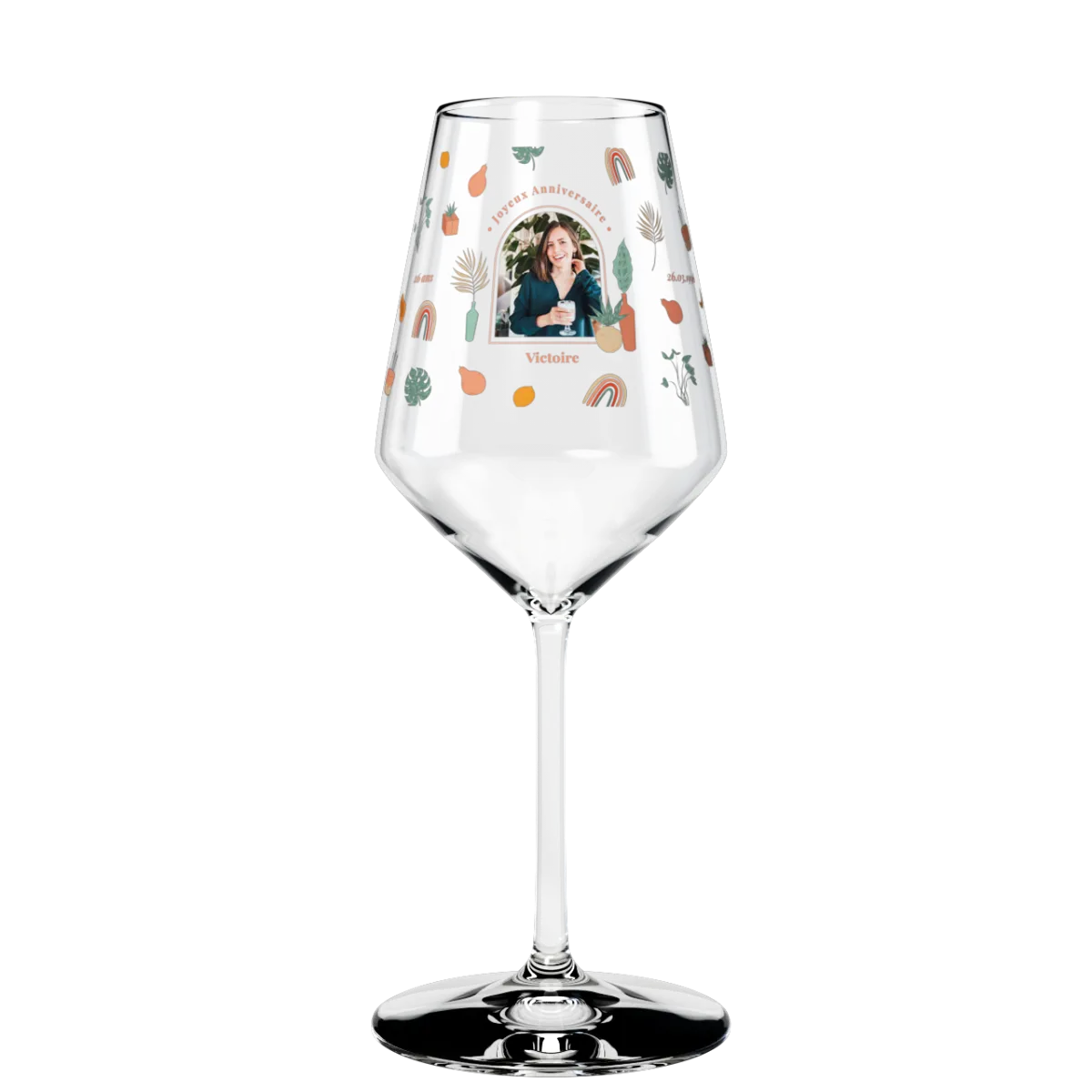 Verre à vin personnalisé Cabernet en verre