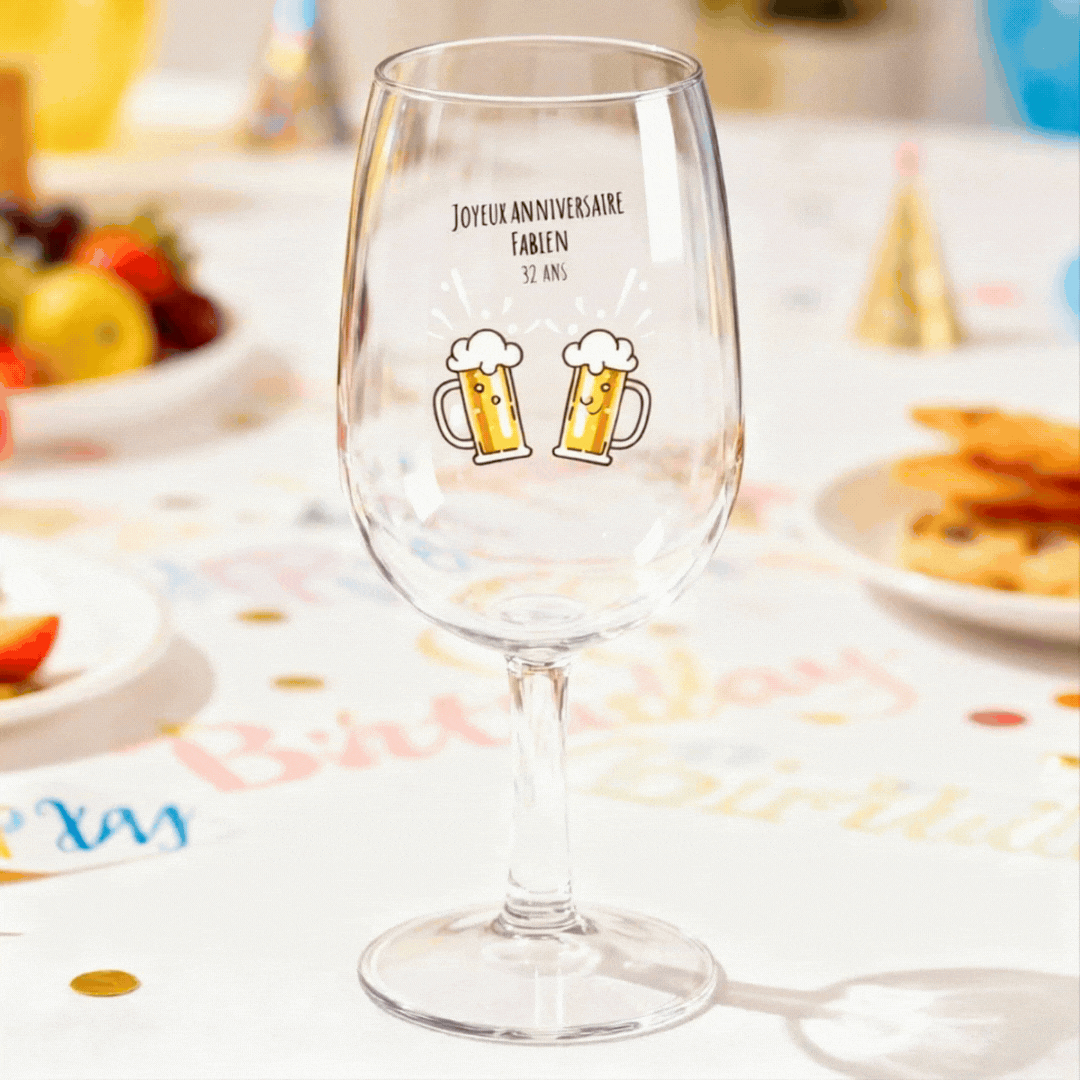 verre à vin personnalise tritan ambiance