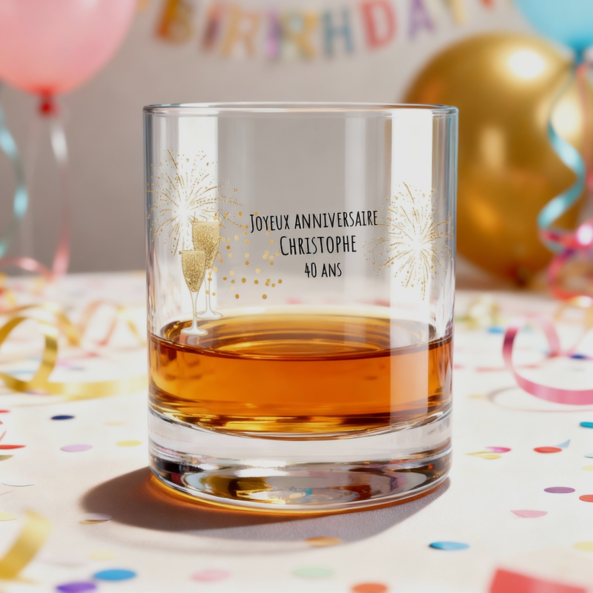 verre whisky personnalise anniversaire