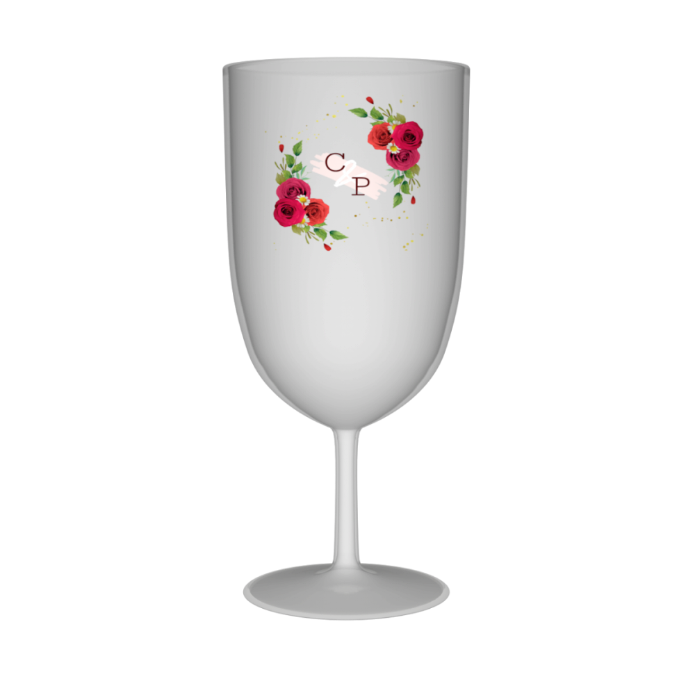Verre à vin personnalisé en plastique