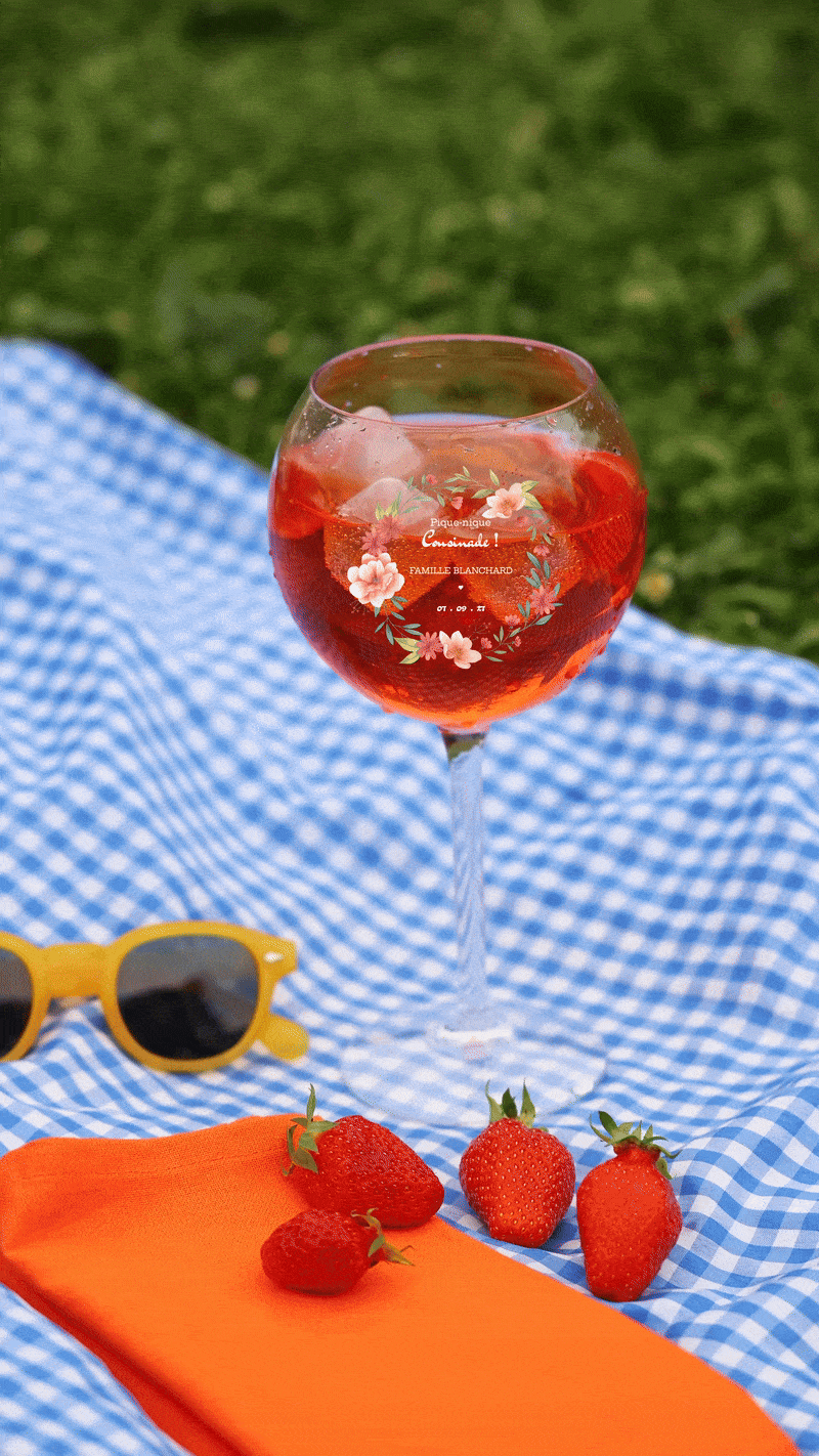 Verre piscine personnalisé en plastique ambiance