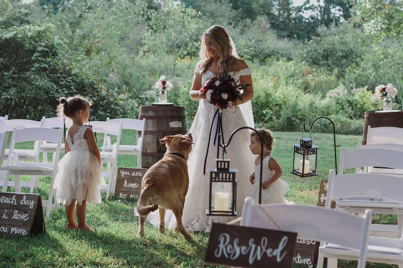 La mariée avec des enfants
