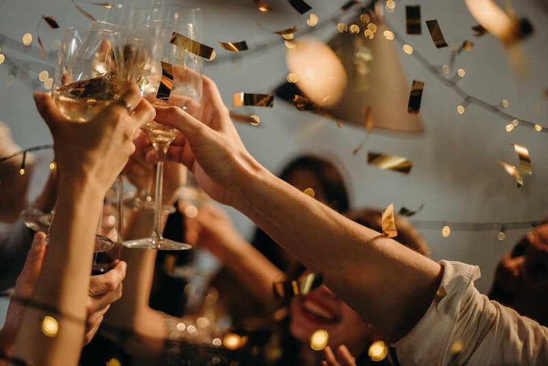 Champagne pour un EVJF en hiver
