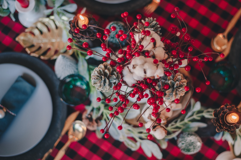 Nos idées de décoration de table de Noël