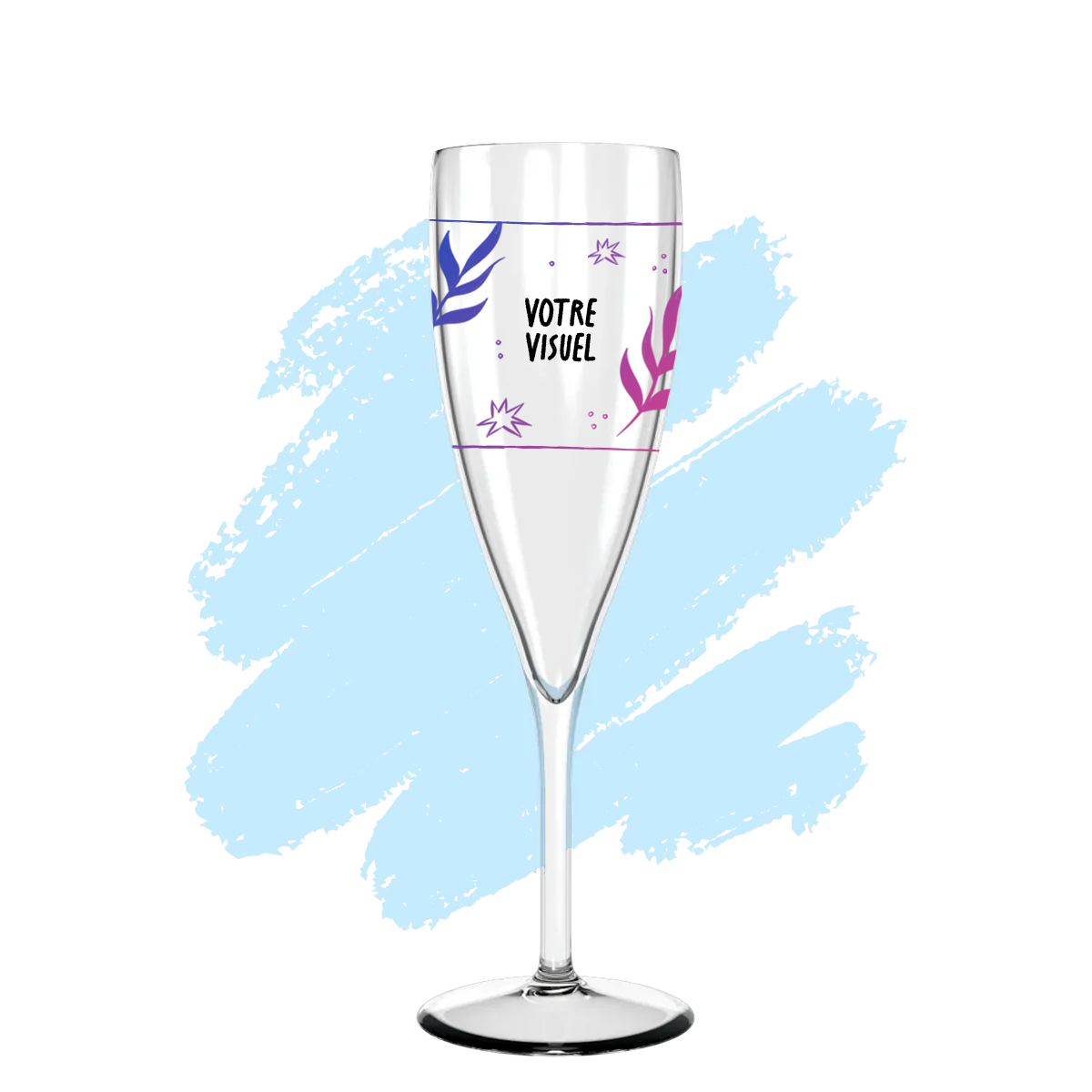 flute champagne plastique personnalisé
