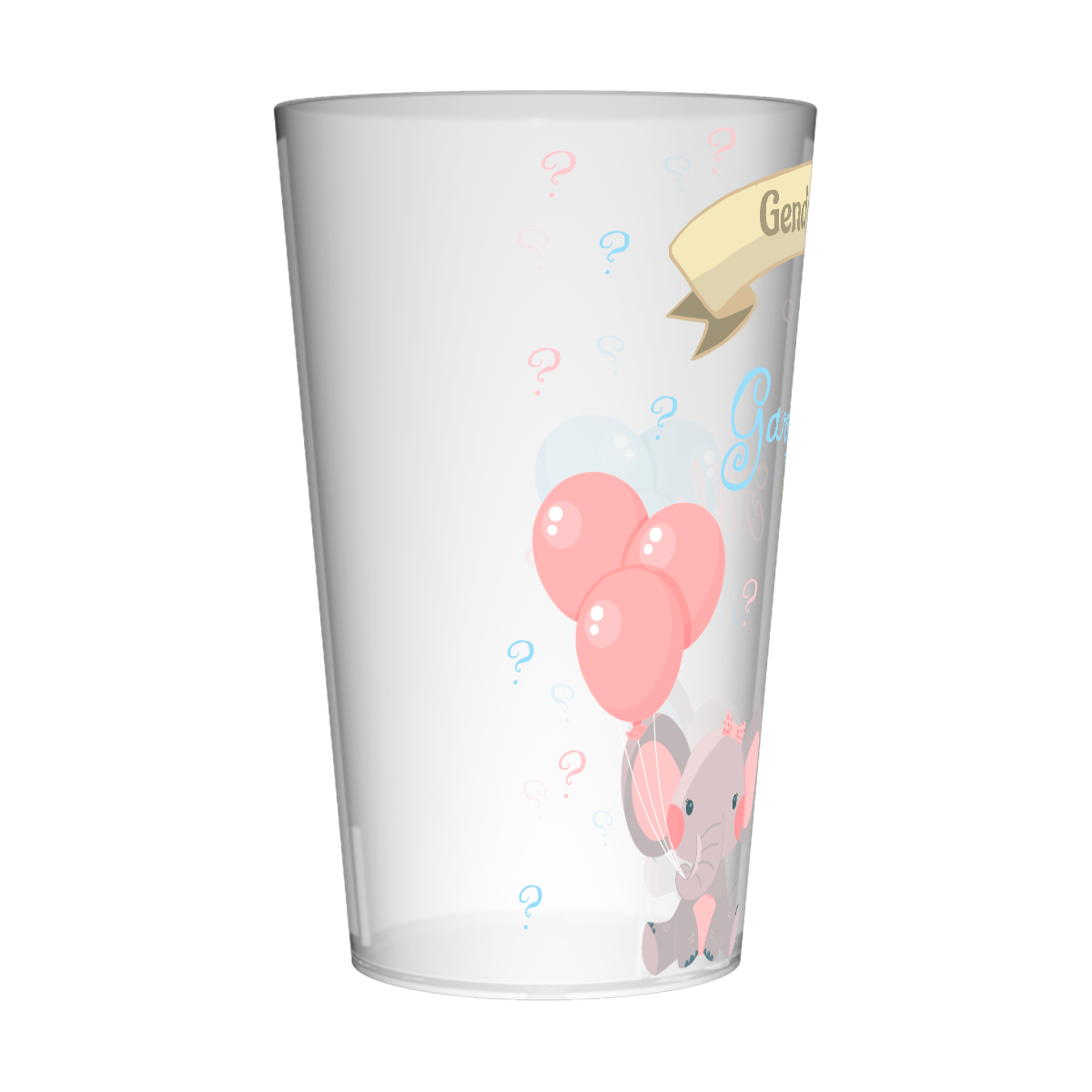 Gobelet personnalisé Gender Reveal Eléphants 3