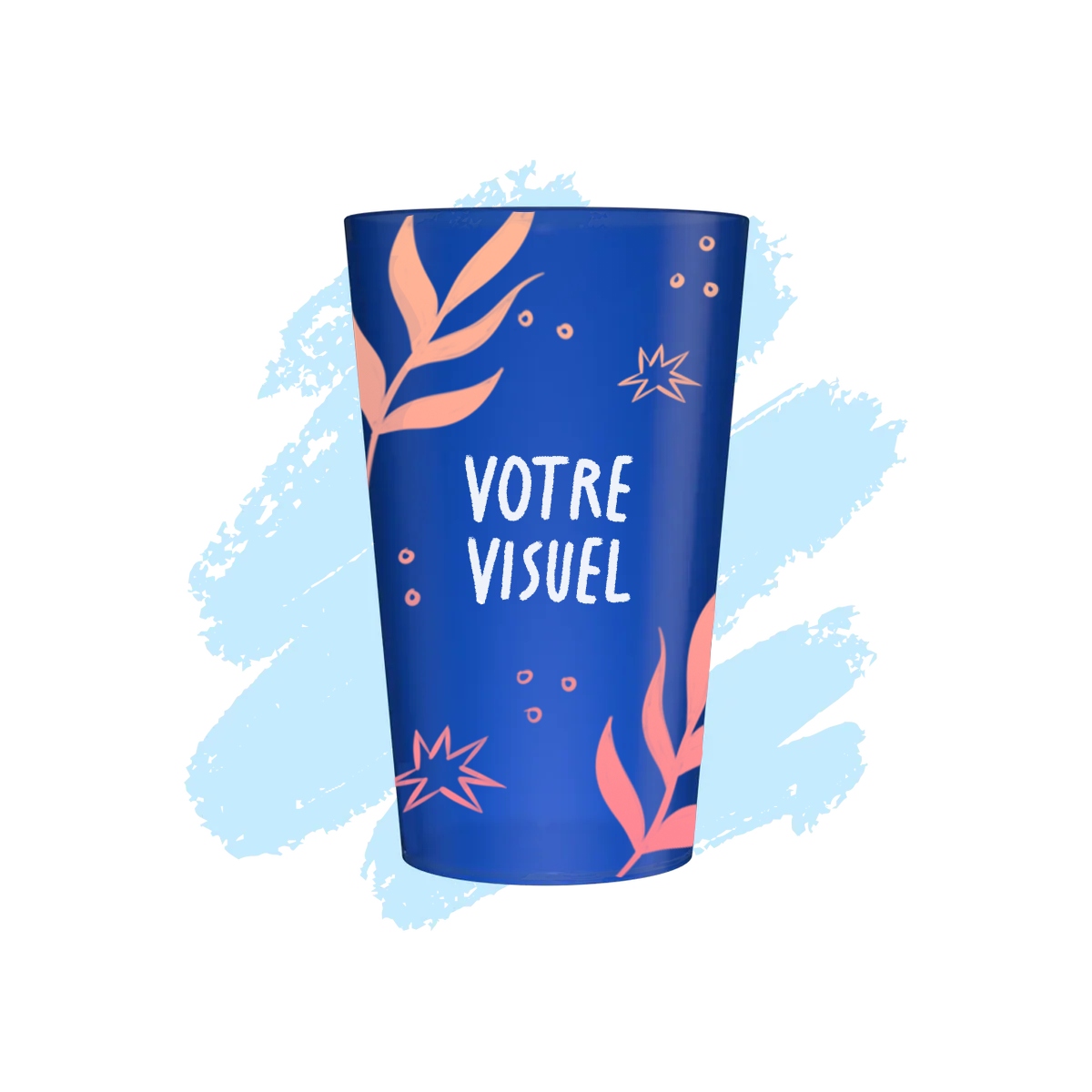 gobelet personnalisé bleu