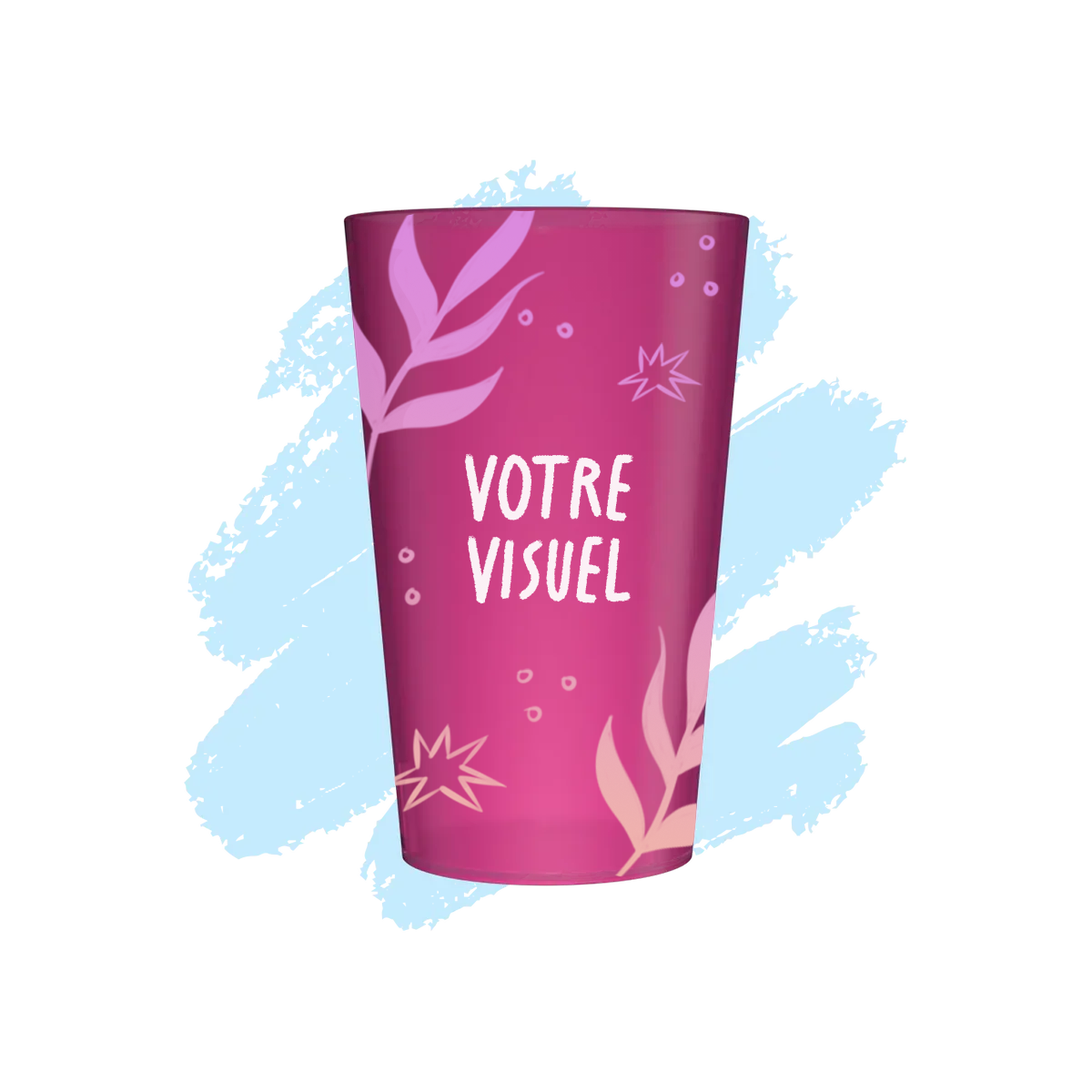 gobelet personnalisé rose