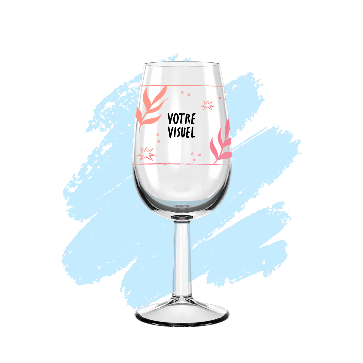 Verre à vin personnalisé Inao en verre