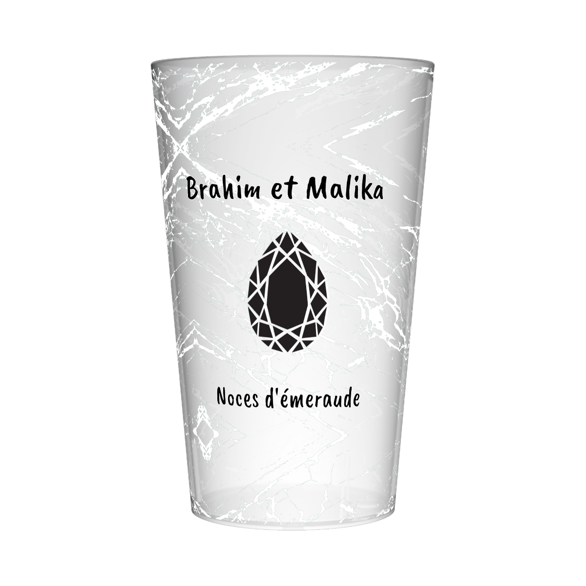 Gobelet personnalisé Noces 40 ans