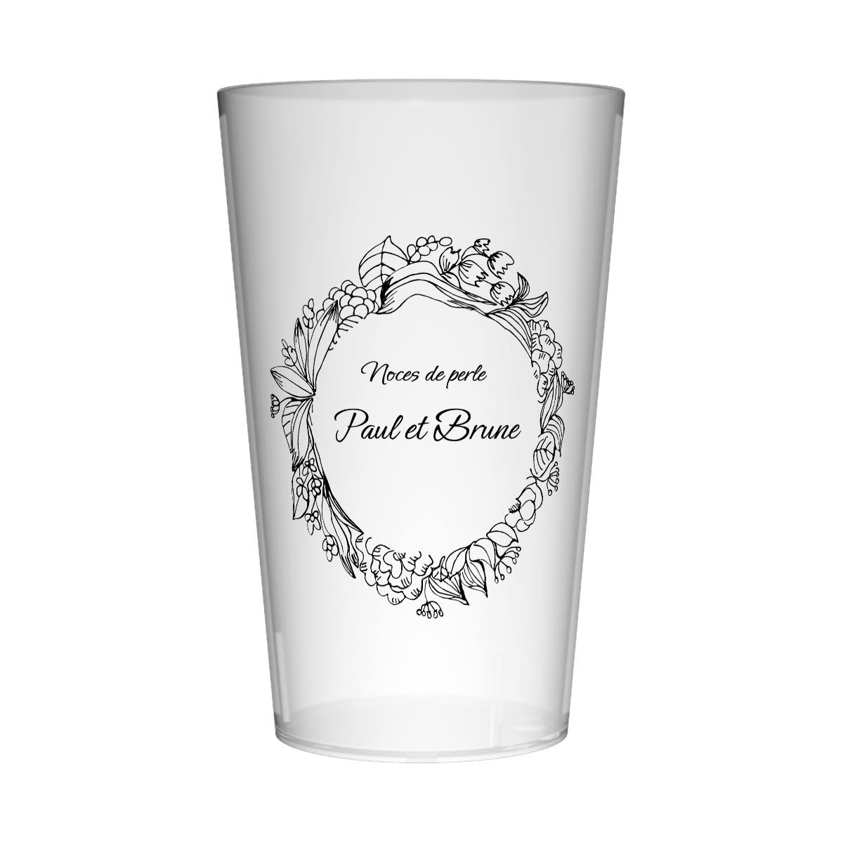 Gobelet personnalisé Noces 30 ans