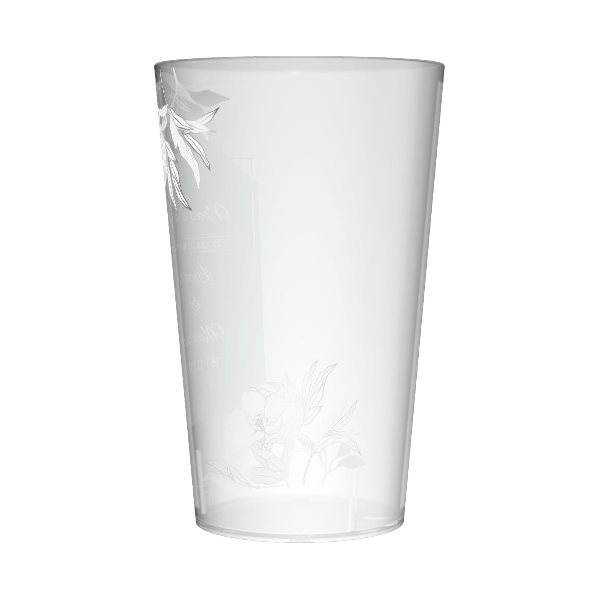 Gobelet personnalisé Noces d'argent 3