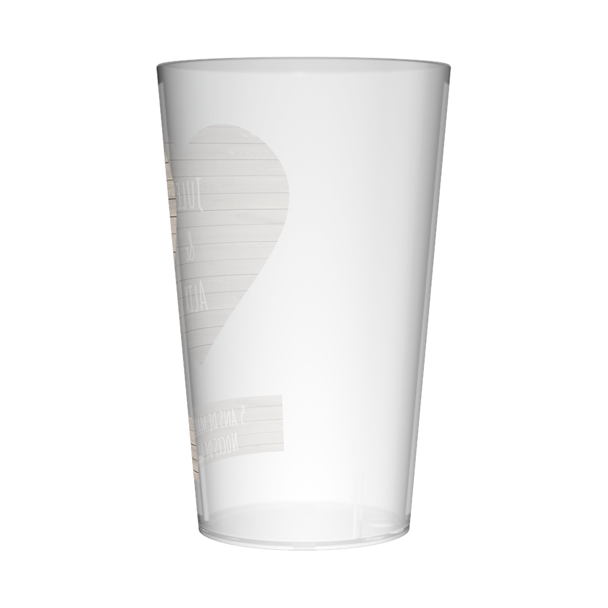 Gobelet personnalisé Noces 5 ans 3