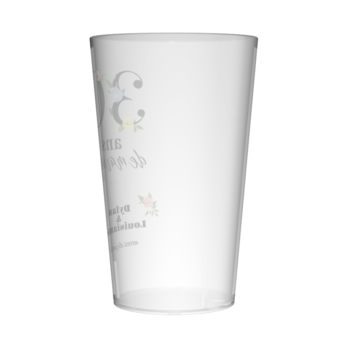 Gobelet personnalisé Noces Fleuri 3