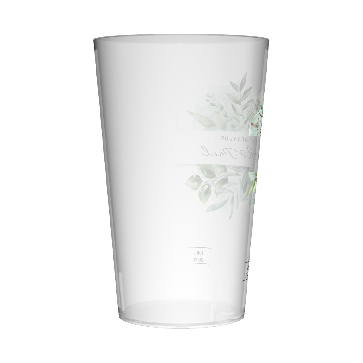 Gobelet personnalisé Noces d'émeraude champêtre 2