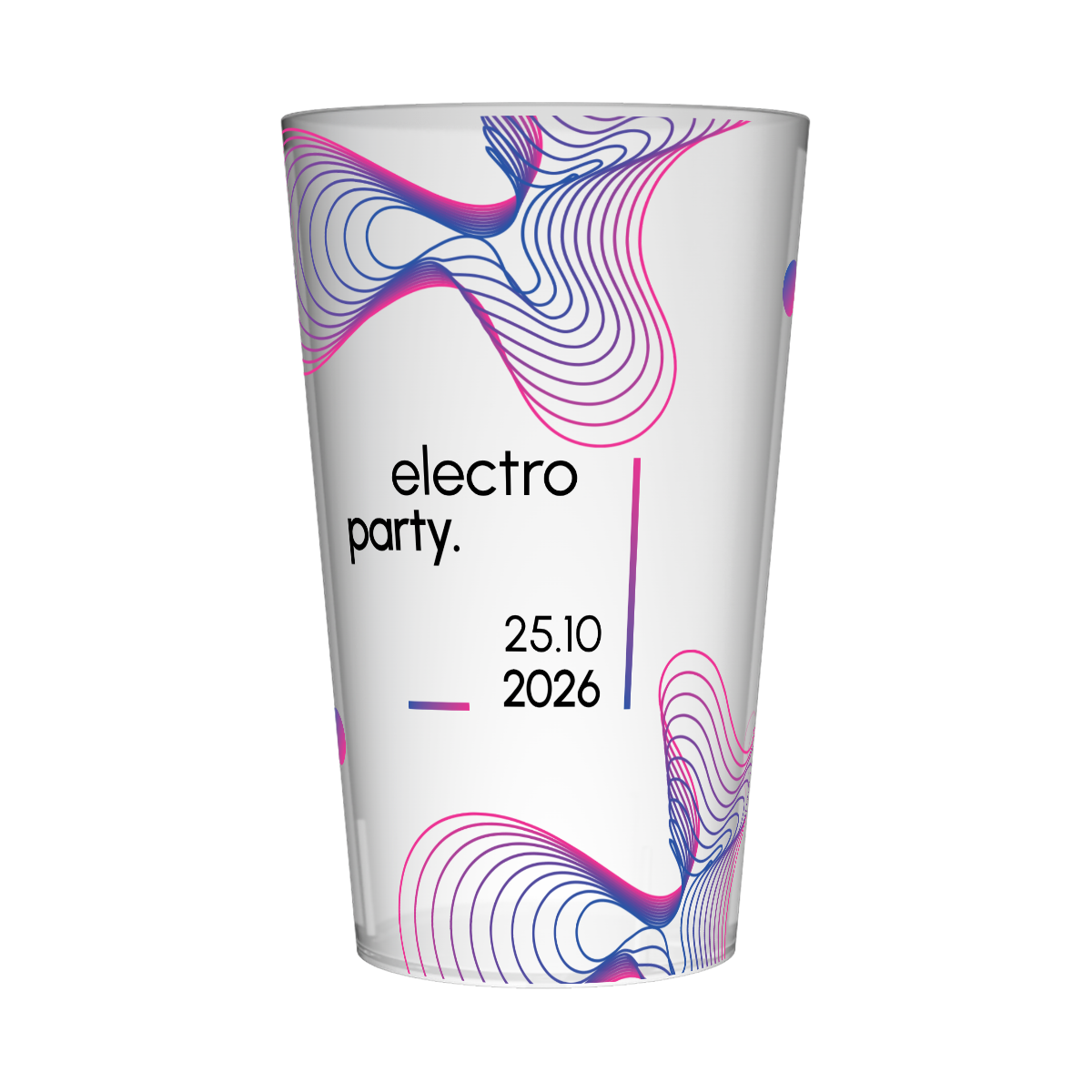 Gobelet personnalisé Soirée Ondes