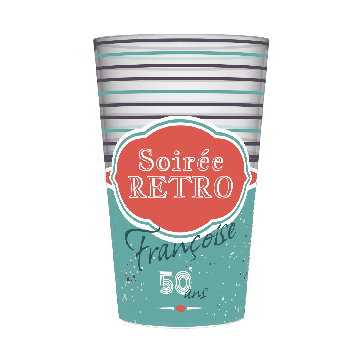 Gobelet personnalisé Soirée Retro