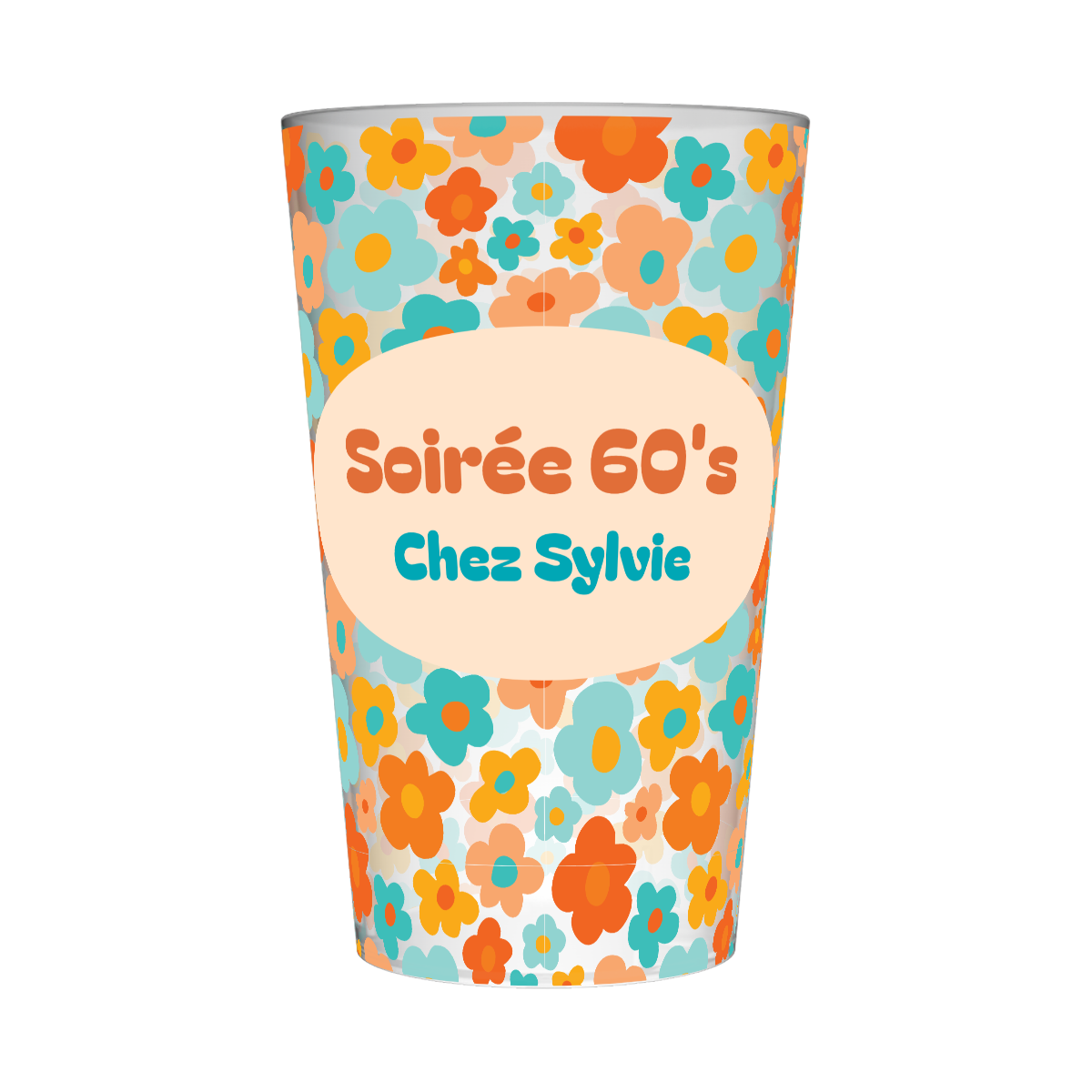 Gobelet personnalisé Soirée 60's