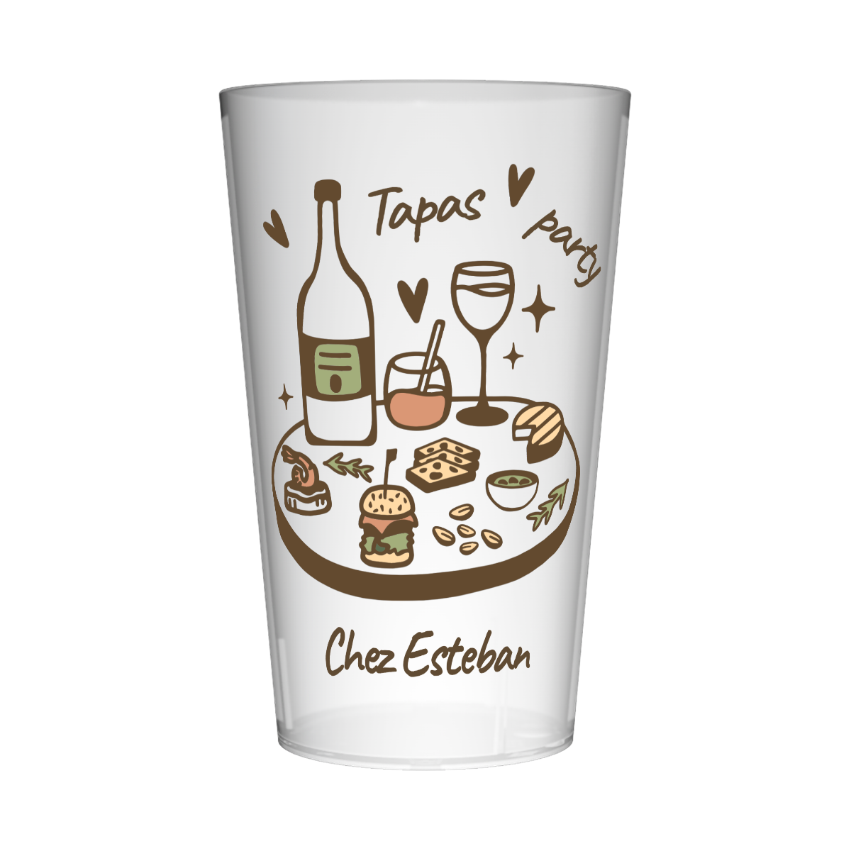Gobelet personnalisé Soirée Tapas
