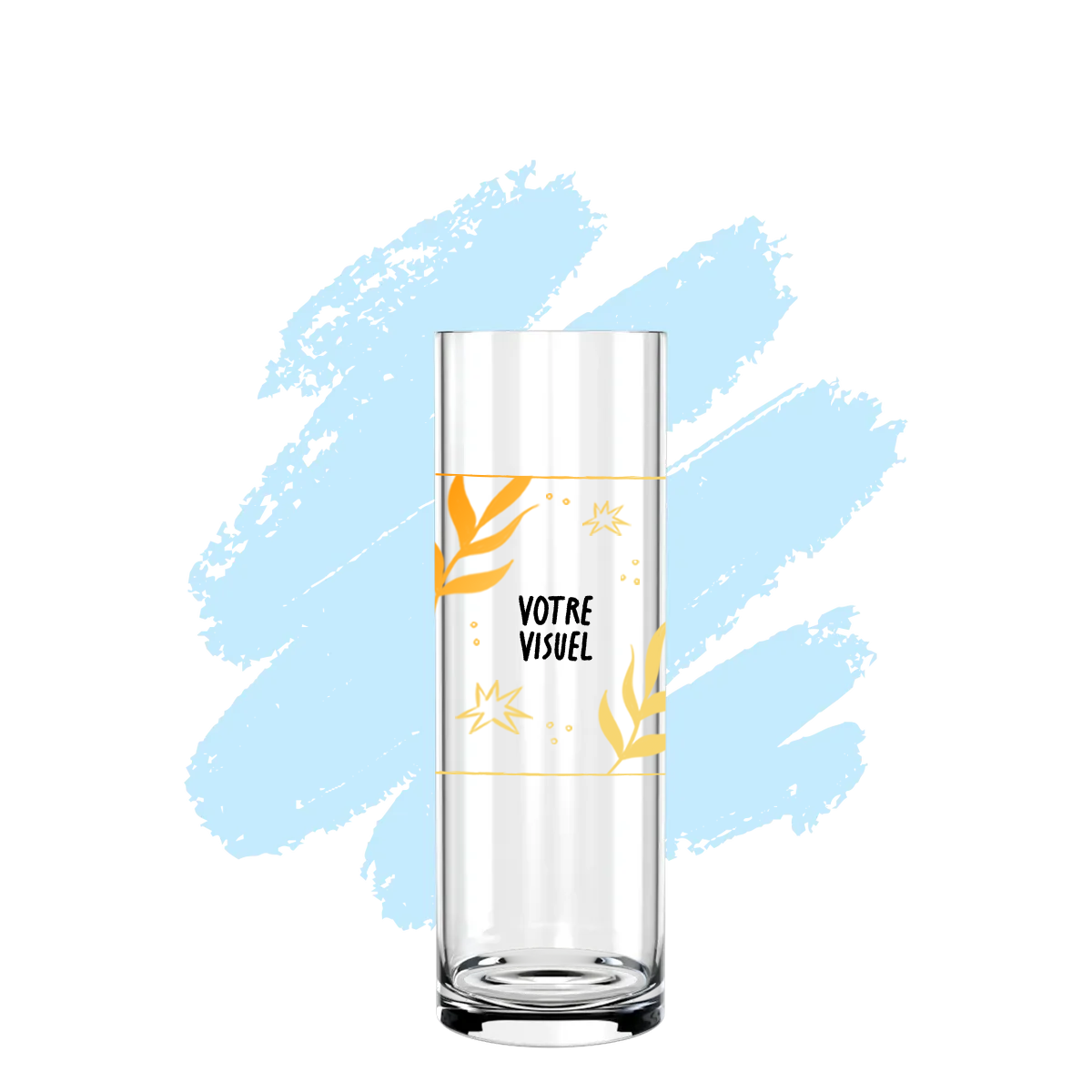 verre tube personnalisé