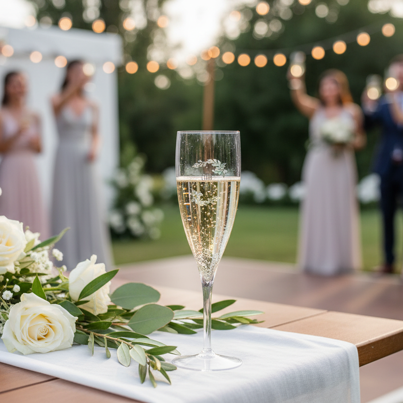 flute à champagne personnalisé mariage  paix ambiance
