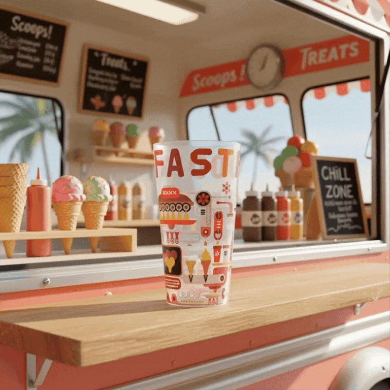 gobelet personnalise 33cl ambiance food truck