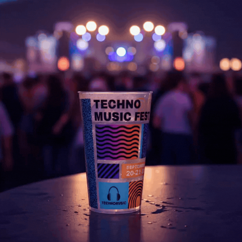 gobelet 50 60 large ambiance festival