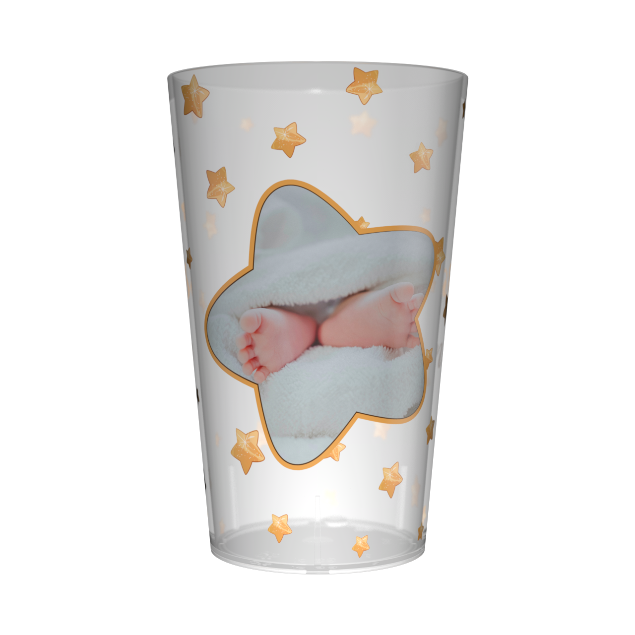 Gobelet personnalisé Baptême Étoiles 2