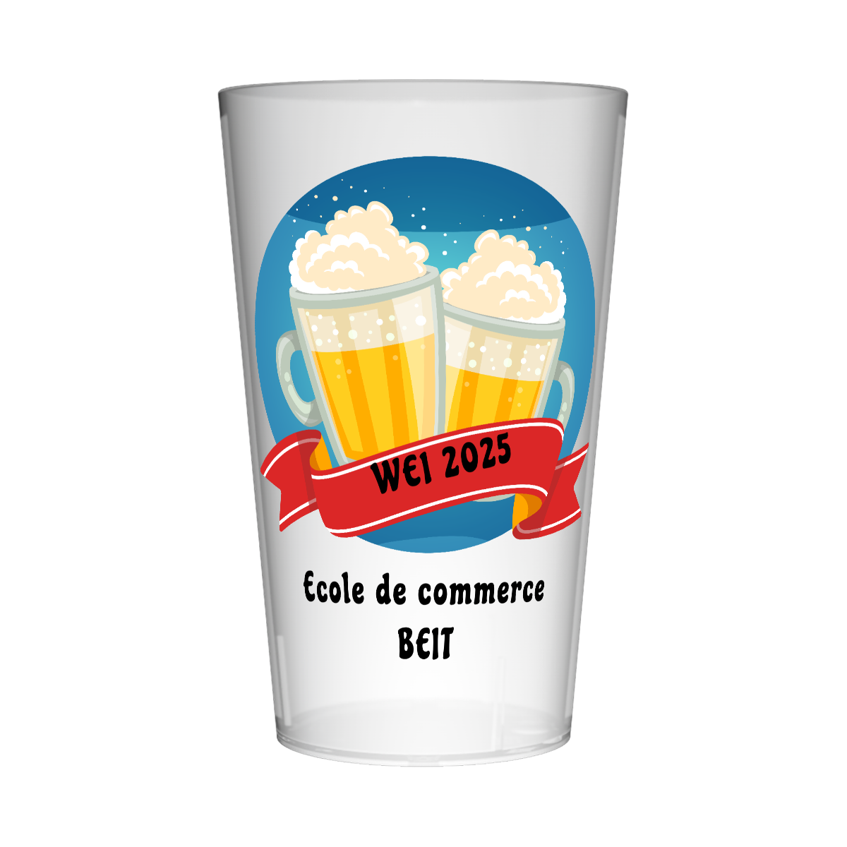 Gobelet personnalisé Week-end Intégration Bières