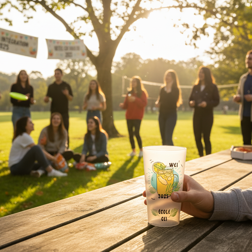 Gobelet personnalisé Week-end Intégration Boisson