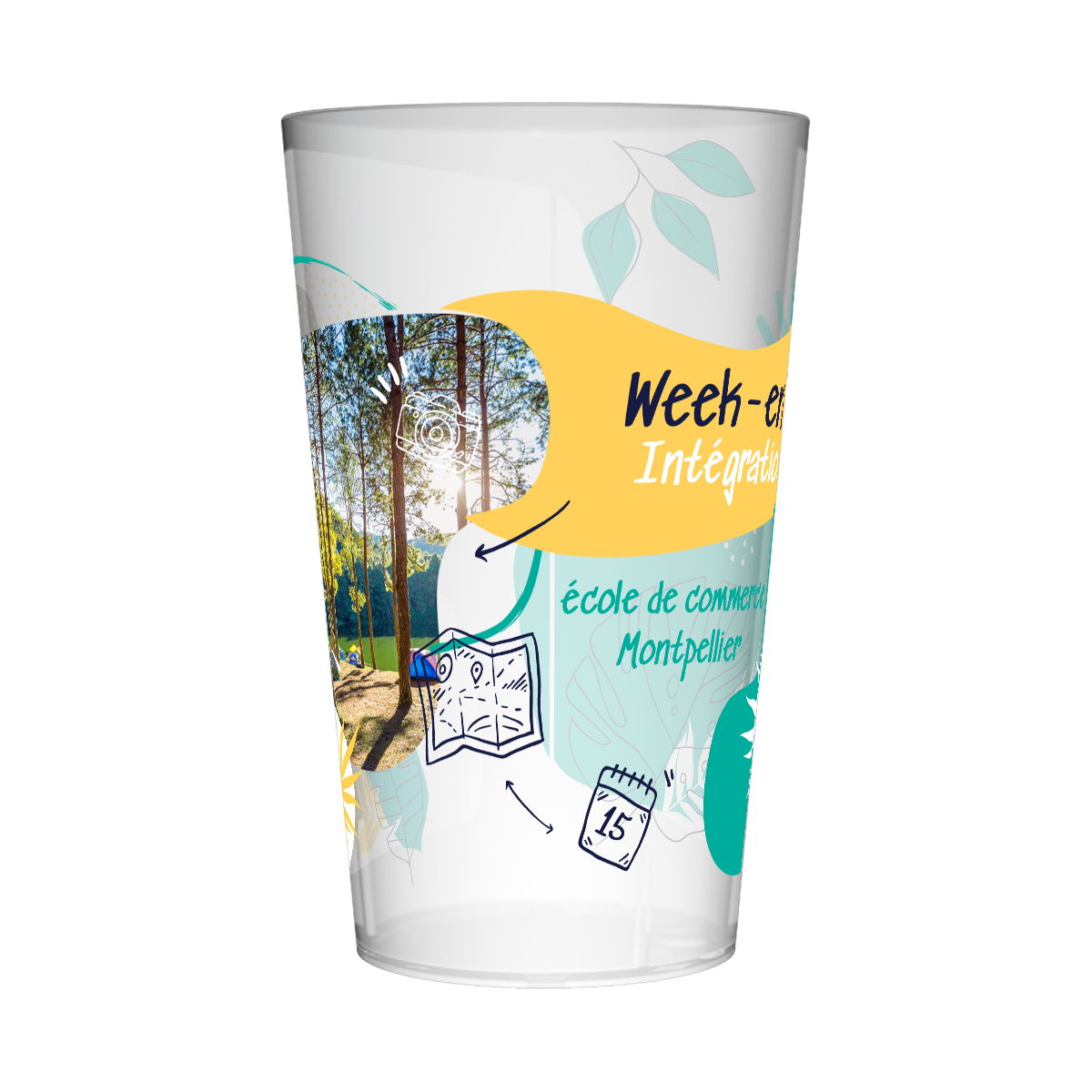 Gobelet personnalisé Week-end Intégration Photo & Aventure