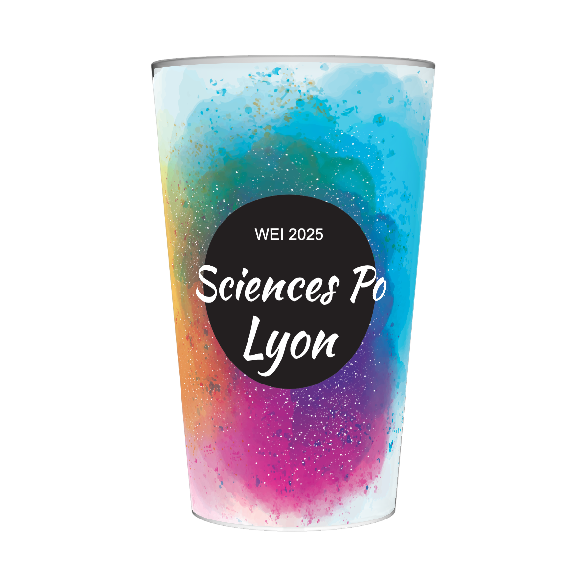 Gobelet personnalisé Week-end Intégration Coloré