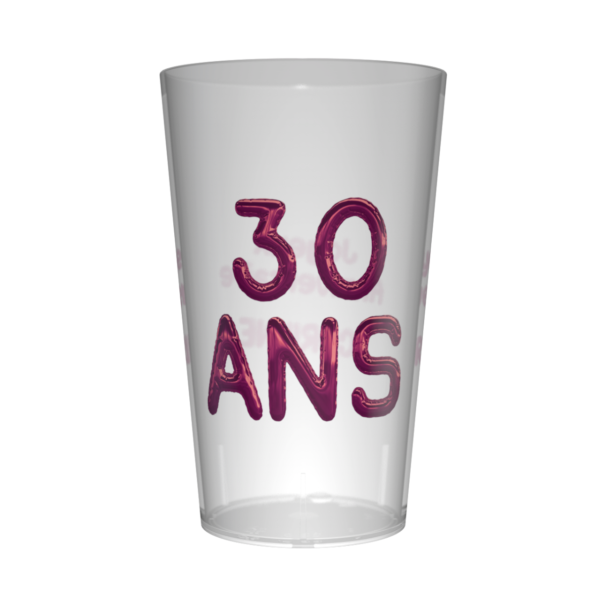 gobelet personnalisé anniversaire ballons violet
