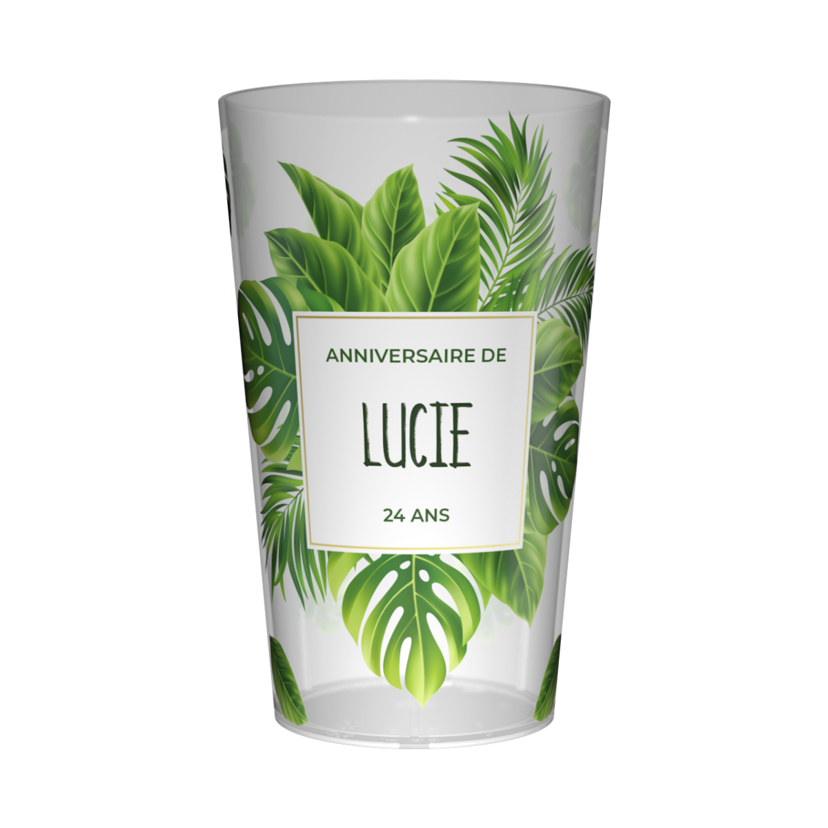 Gobelet personnalisé Anniversaire Jungle