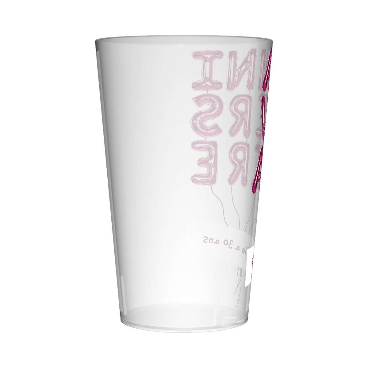 Gobelet personnalisé Anniversaire Ballons violet 3