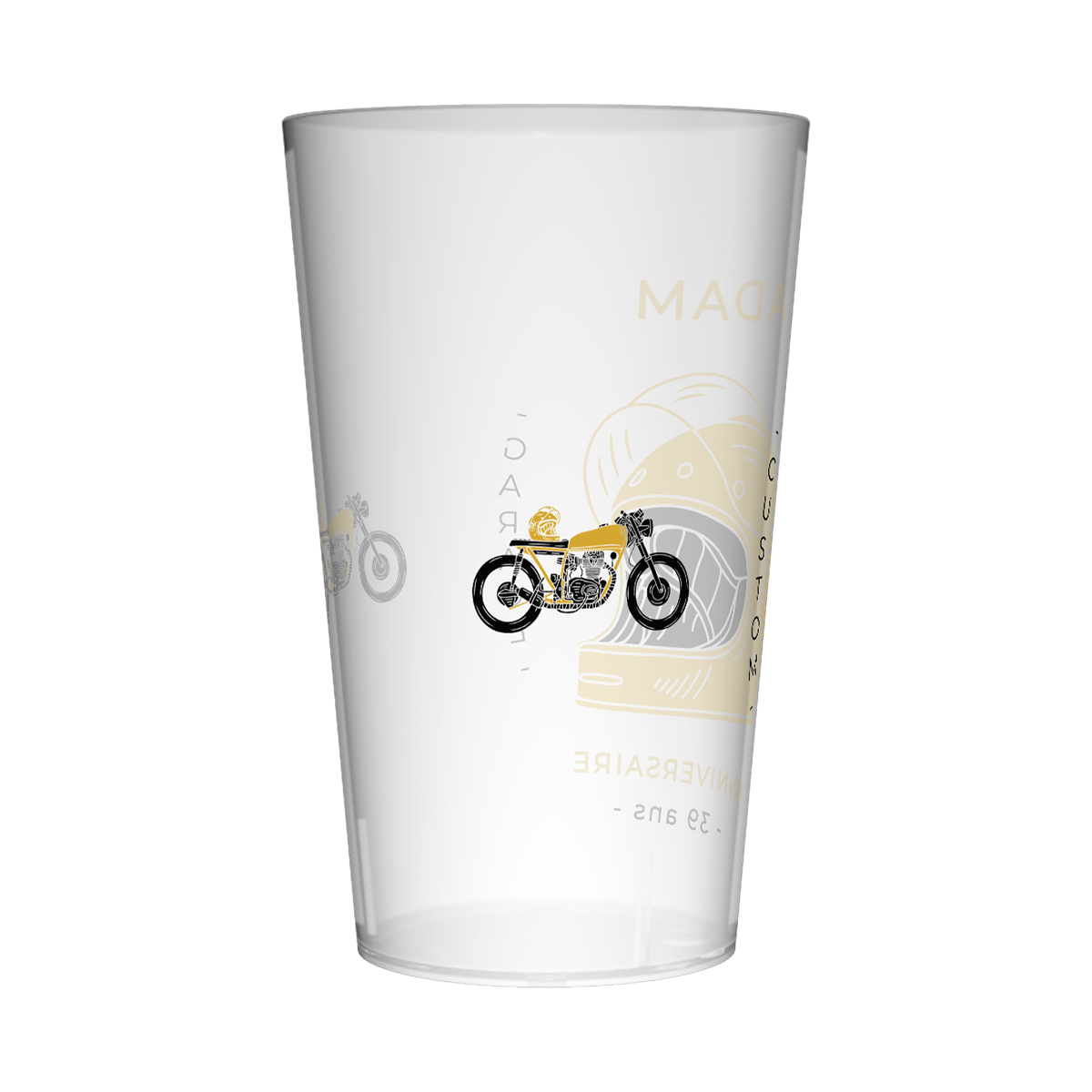 Gobelet personnalisé Anniversaire Motard 2