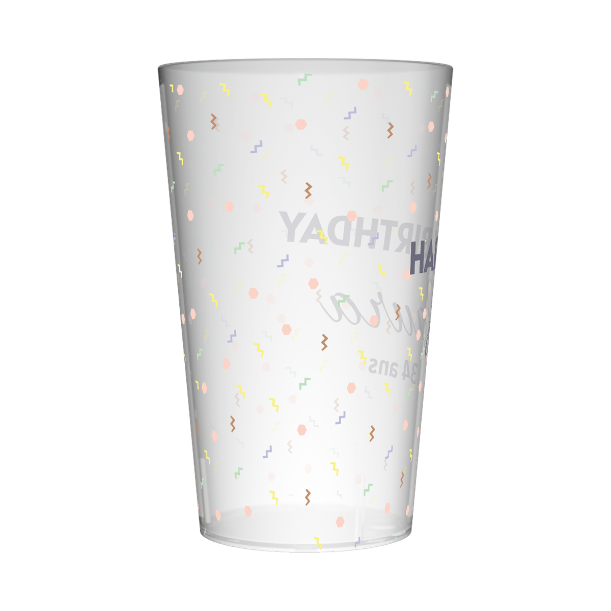 Gobelet personnalisé Anniversaire Géométrie 2