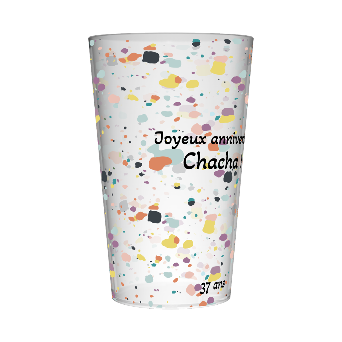 Gobelet personnalisé Anniversaire Taches