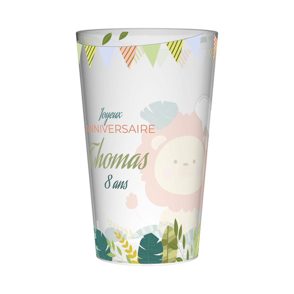 Gobelet personnalisé Anniversaire Lion 2