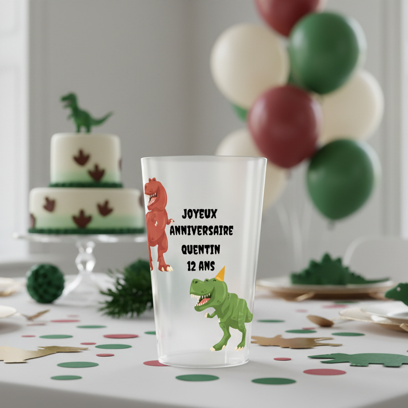 gobelet personnalise anniversaire enfant dino