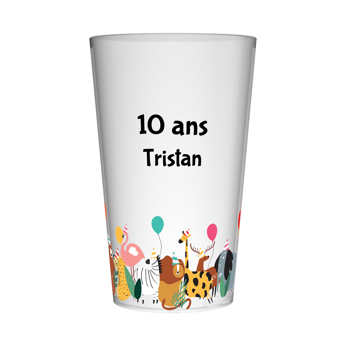 Gobelet personnalisé Anniversaire Animaux Sauvages