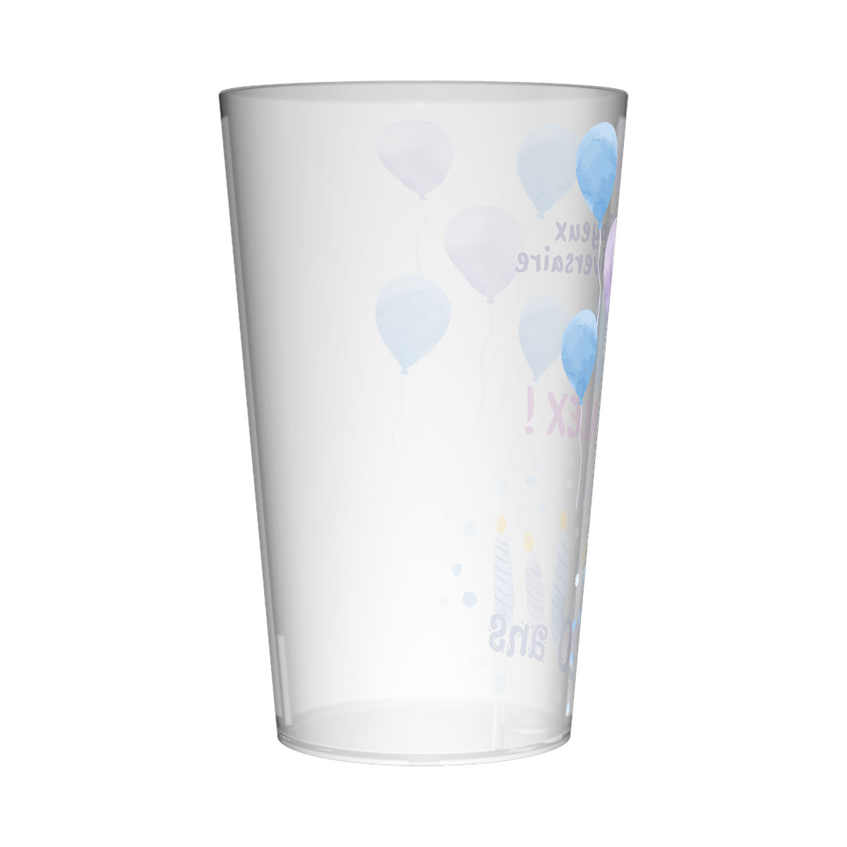 Gobelet personnalisé Anniversaire Ballons & Bougies 2