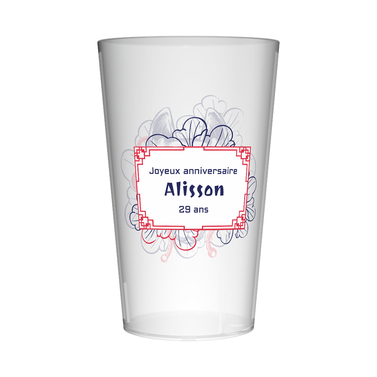 Gobelet personnalisé Anniversaire Inspiration d'Asie 2