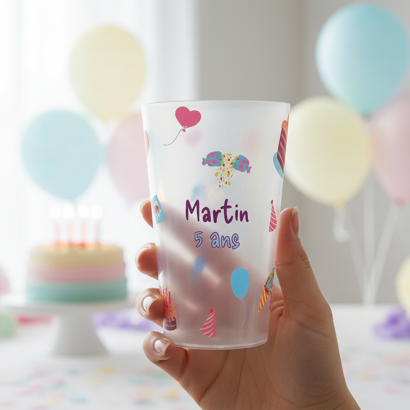 gobelet personnalise anniversaire bonbon ambiance