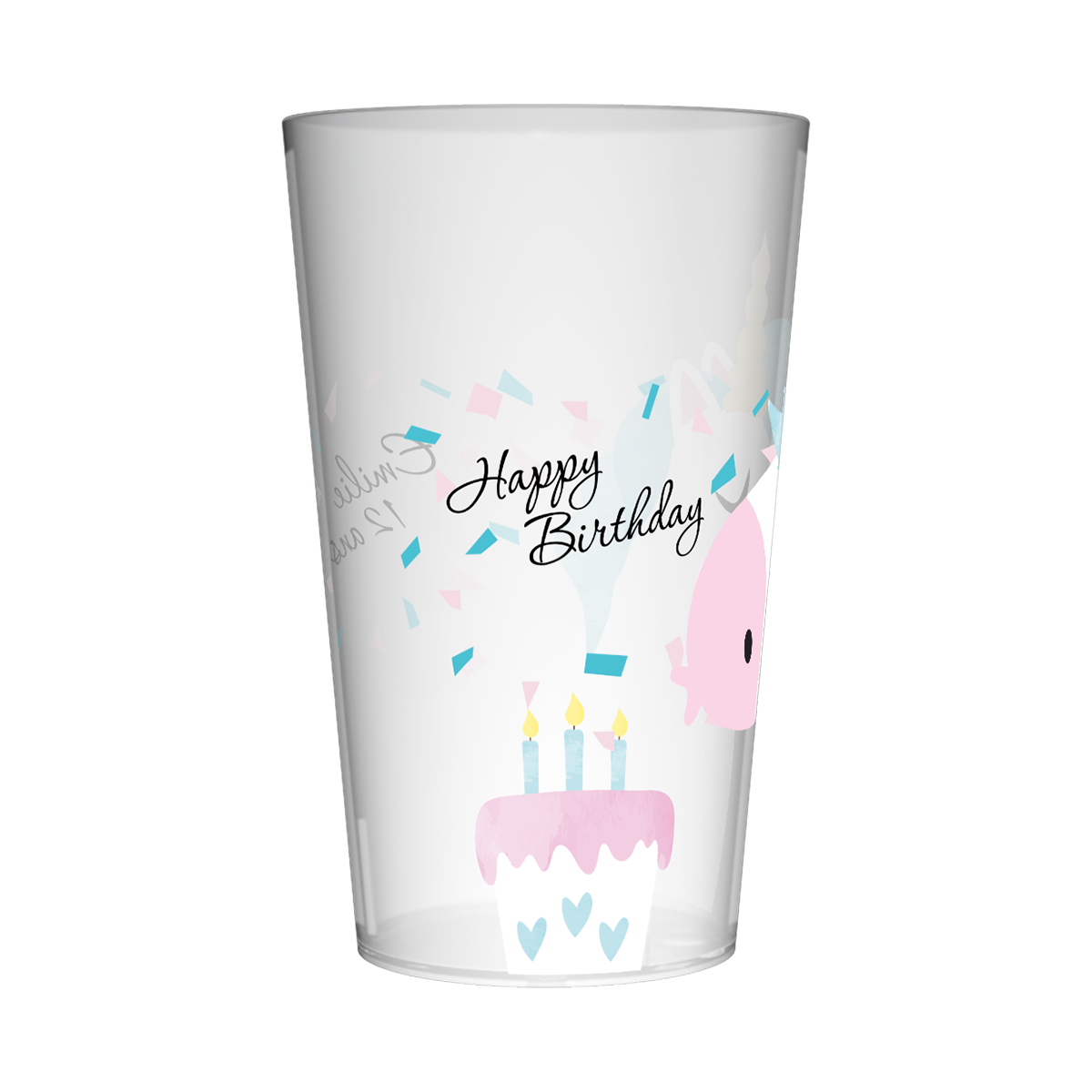 Gobelet personnalisé Anniversaire Licorne