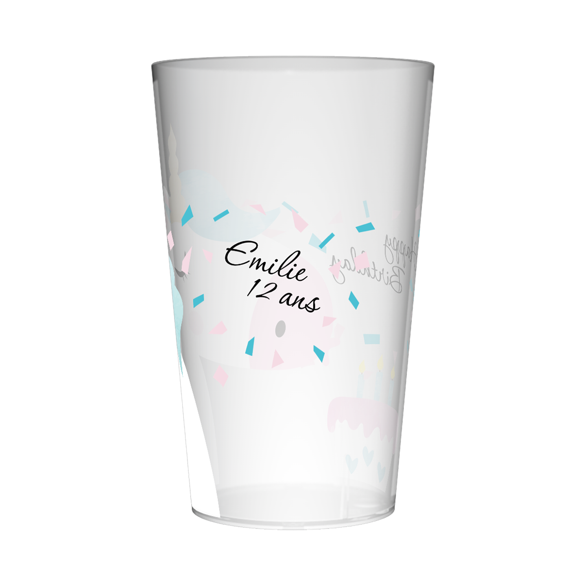 Gobelet personnalisé Anniversaire Licorne 2