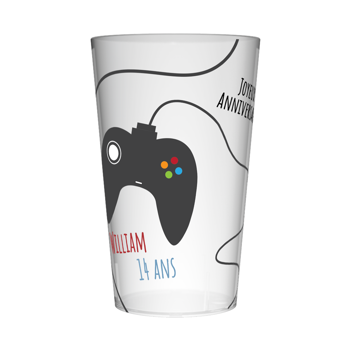 Gobelet personnalisé Anniversaire Manette